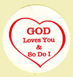 God Loves You Stickers (25 ea)